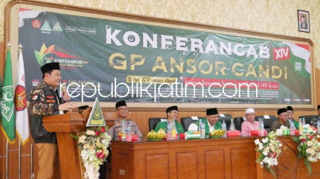 Buka Konfercab GP Ansor Candi, Wabup Sidoarjo Ingatkan Pemuda Sebagai Calon Pemimpin Bangsa